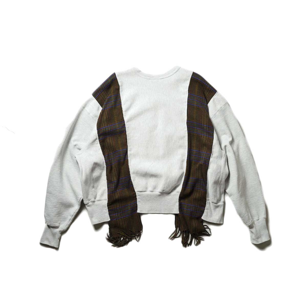 OLD PARK / SCARF WIDE SWEAT (Gray)背面