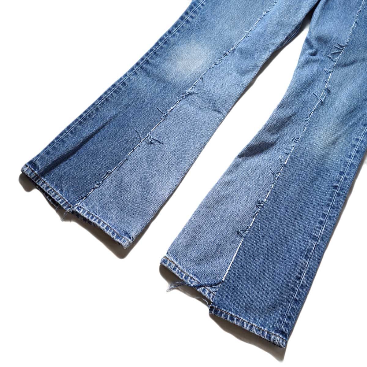 OLD PARK / W POCKET FLARE PANTS (Lsize)裾