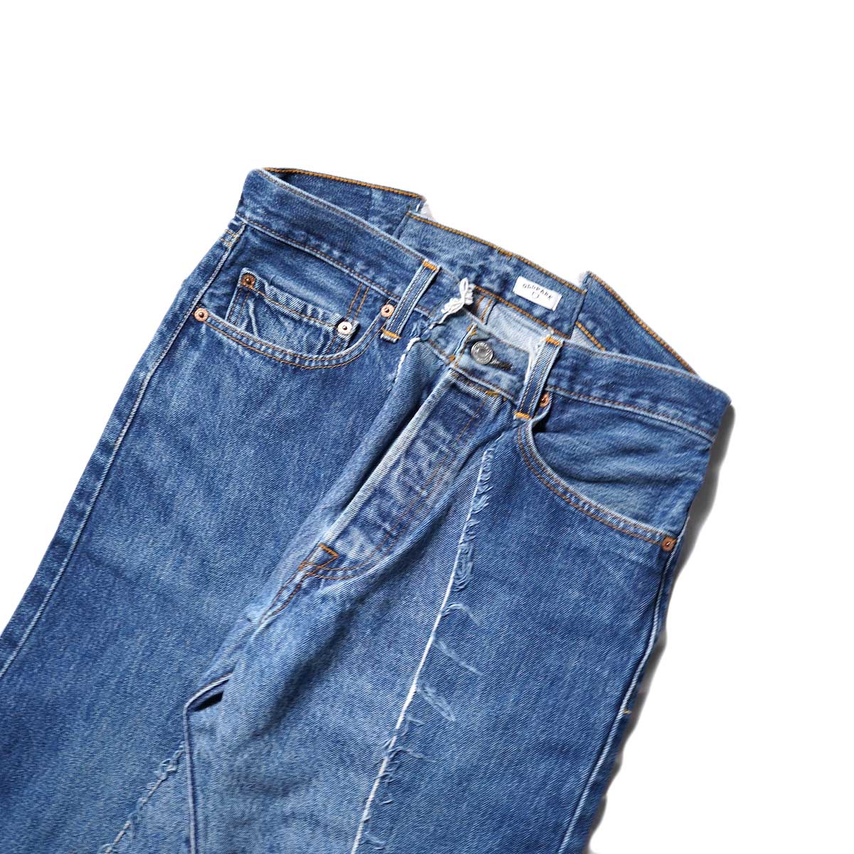 OLD PARK / W POCKET FLARE PANTS (Msize - A)ウエスト