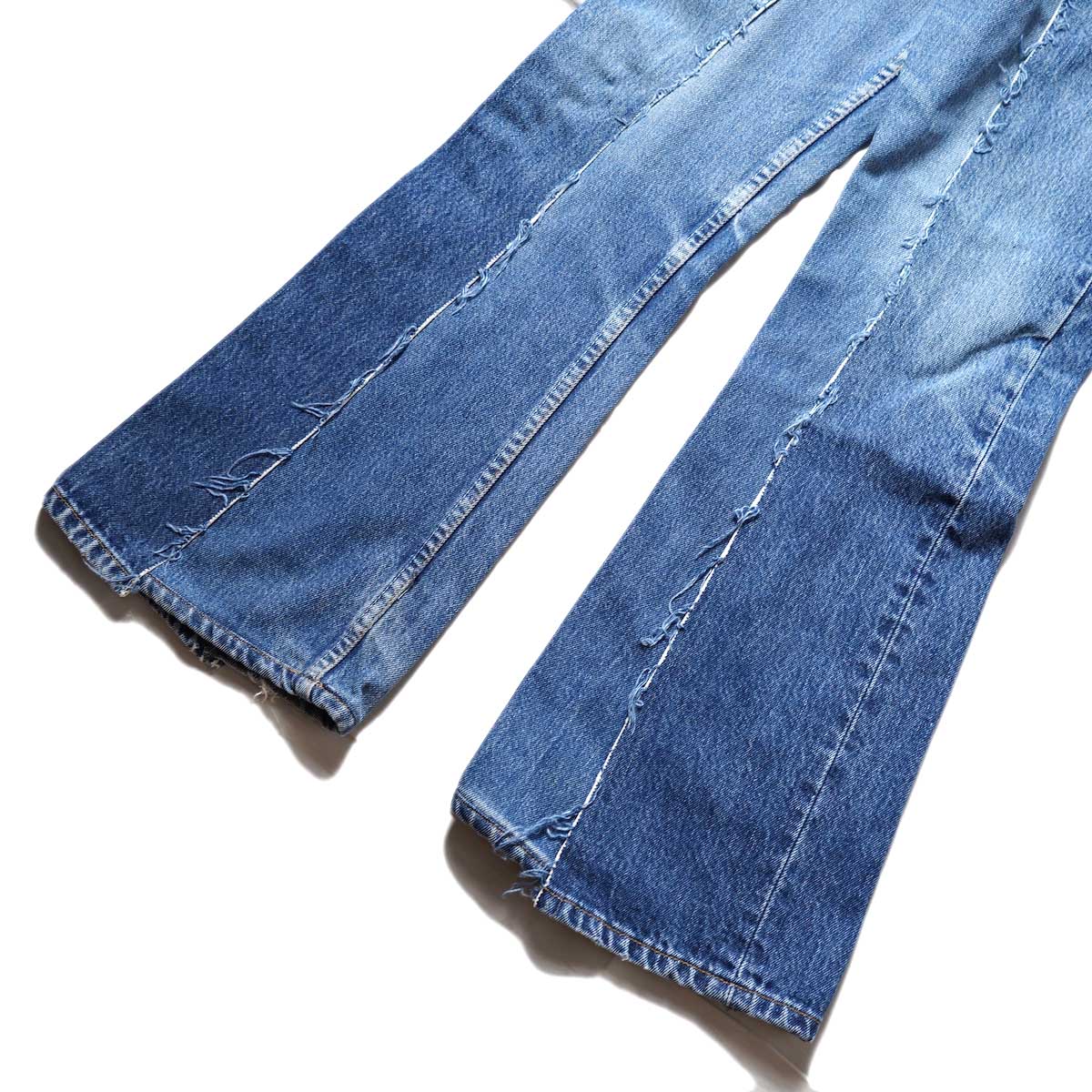 OLD PARK / W POCKET FLARE PANTS (Ssize)裾