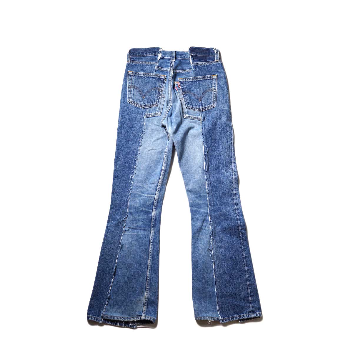 OLD PARK / W POCKET FLARE PANTS (Ssize)背面