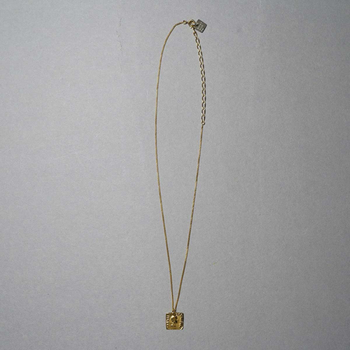 on the sunny side of the street / Ancient Square Coin Necklace (Gold) 全体