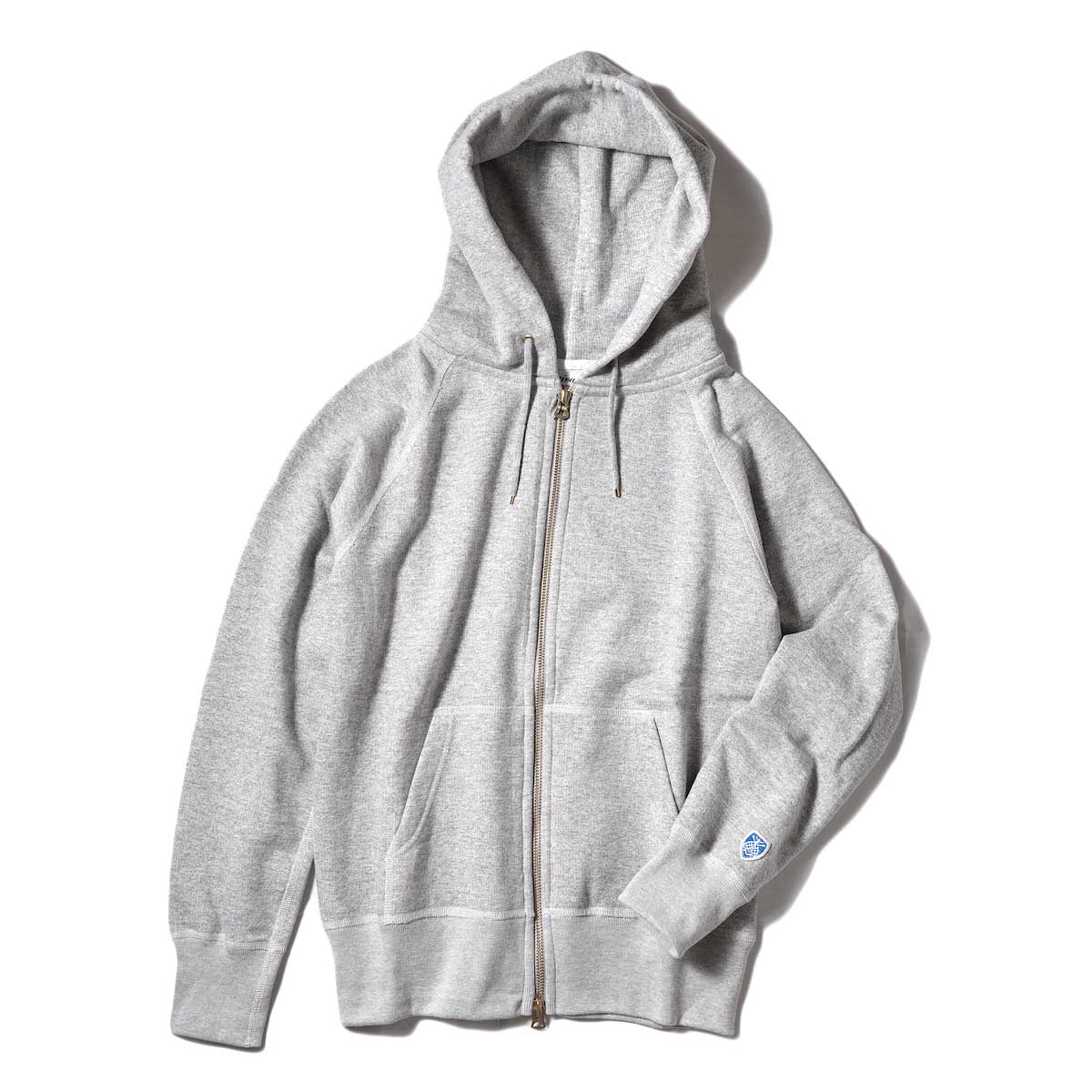 ORCIVAL / FRENCH TERRY ZIP UP PARKA (Heather Gray)