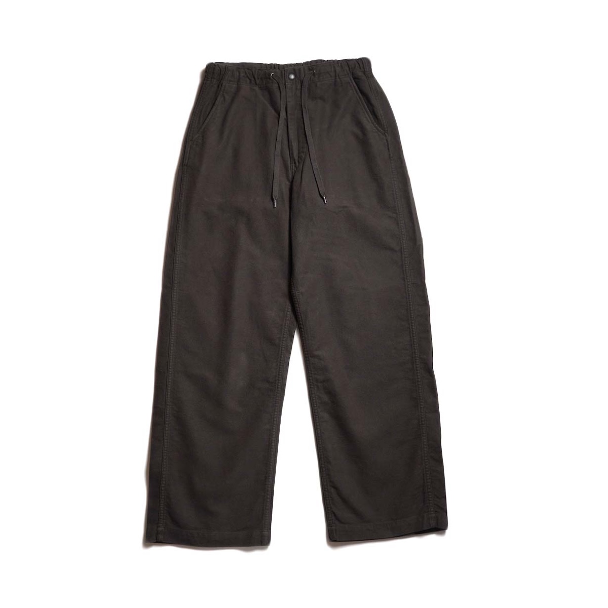 orSlow / NEW YORKER BRUSHED WIDE TROUSERS (Coffee Brown)