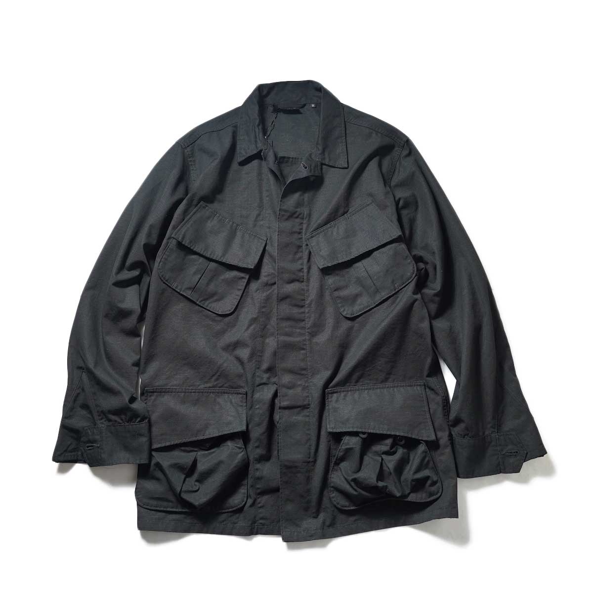 orSlow / US Army Tropical Jacket (Black Rip Stop) 正面