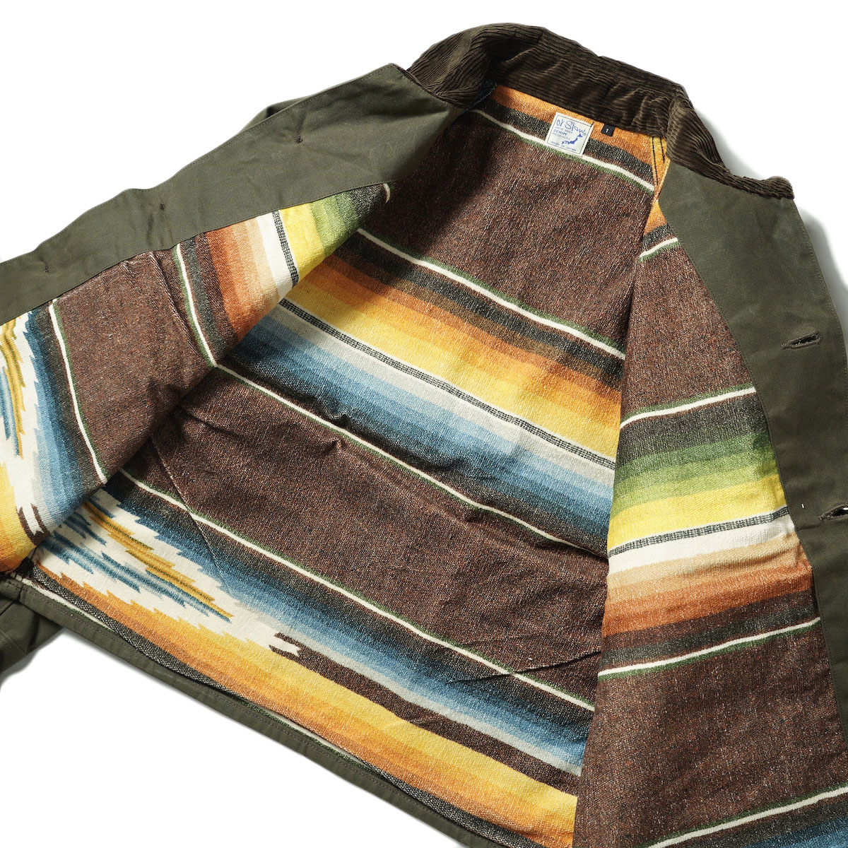 orSlow / MEXICAN LINING HUNTING JACKET (Coffee Brown) 裏地