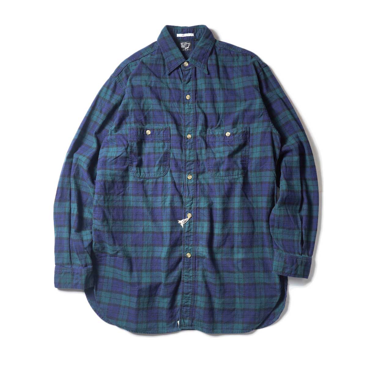 orSlow / VINTAGE FIT WORK SHIRT (Green Check)