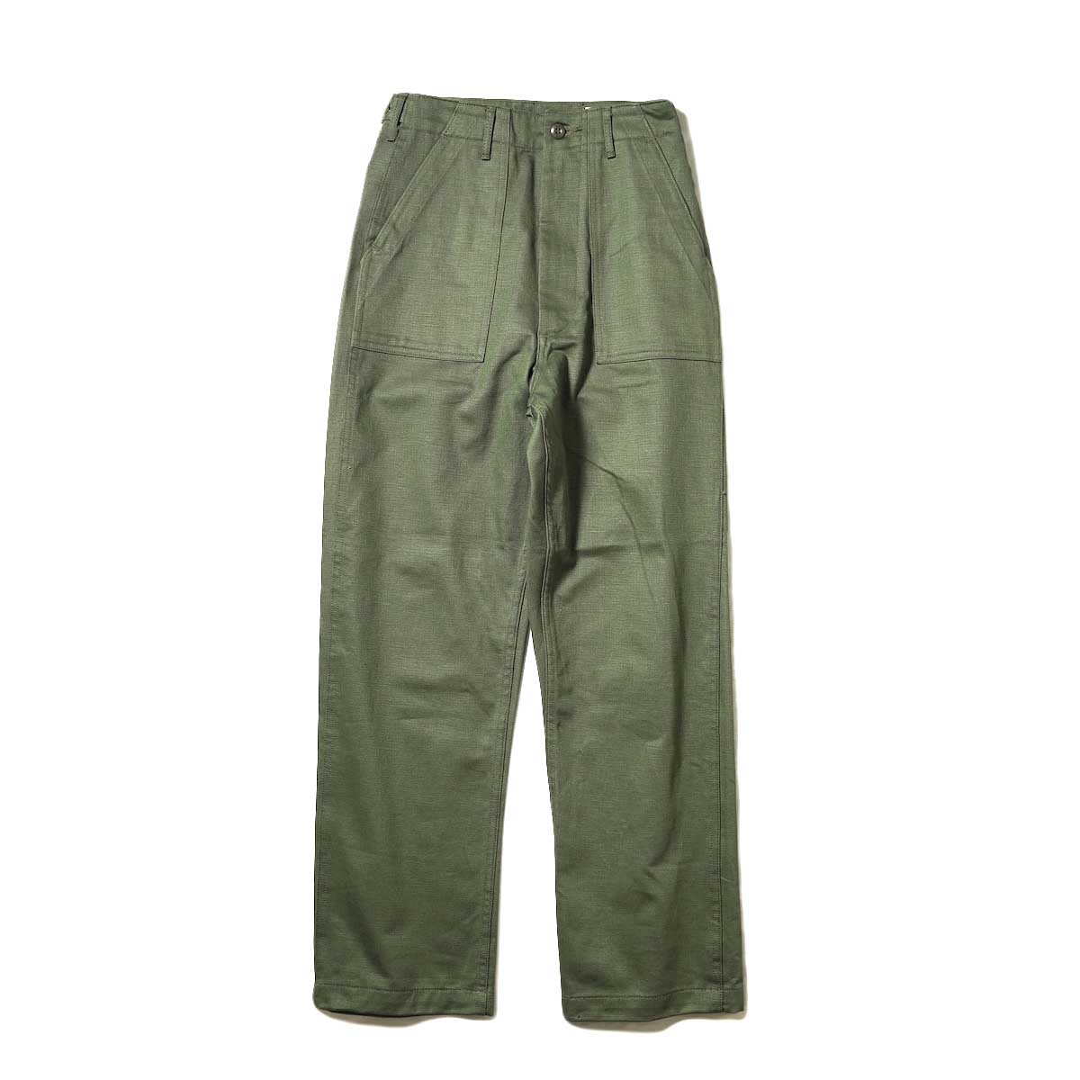 orSlow / HIGH WAIST FATIGUE PANTS (Green) 正面
