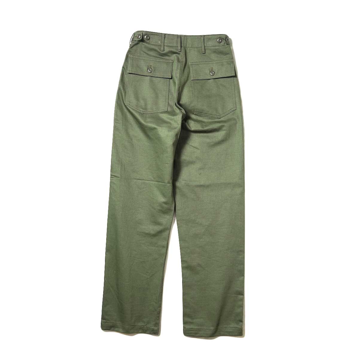 orSlow / HIGH WAIST FATIGUE PANTS (Green) 背面