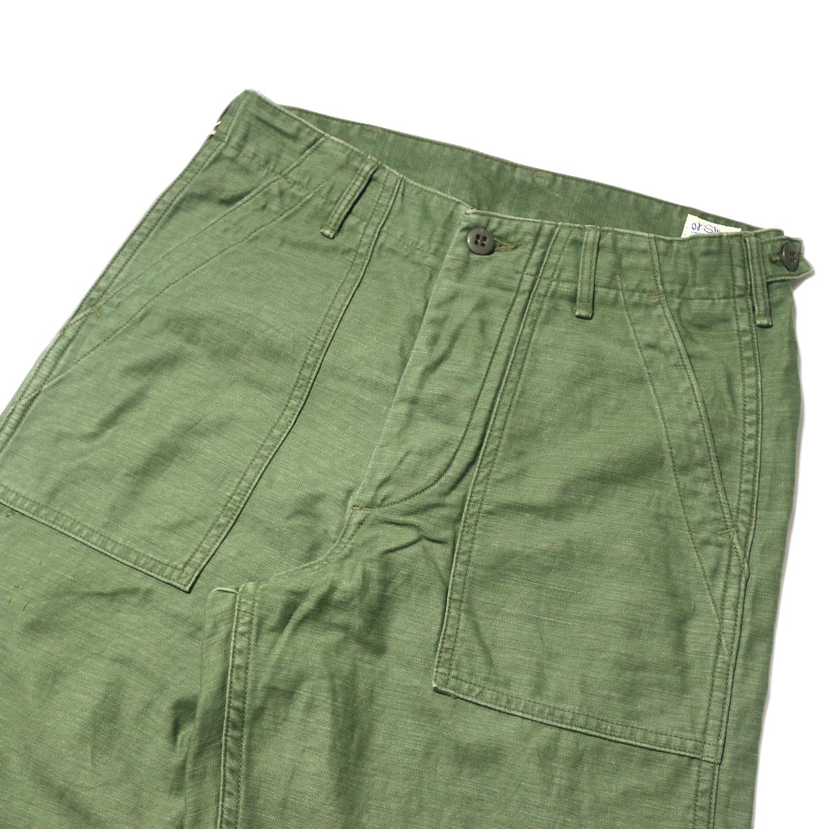 orSlow / US ARMY FATIGUE PANTS (Used Green)正面