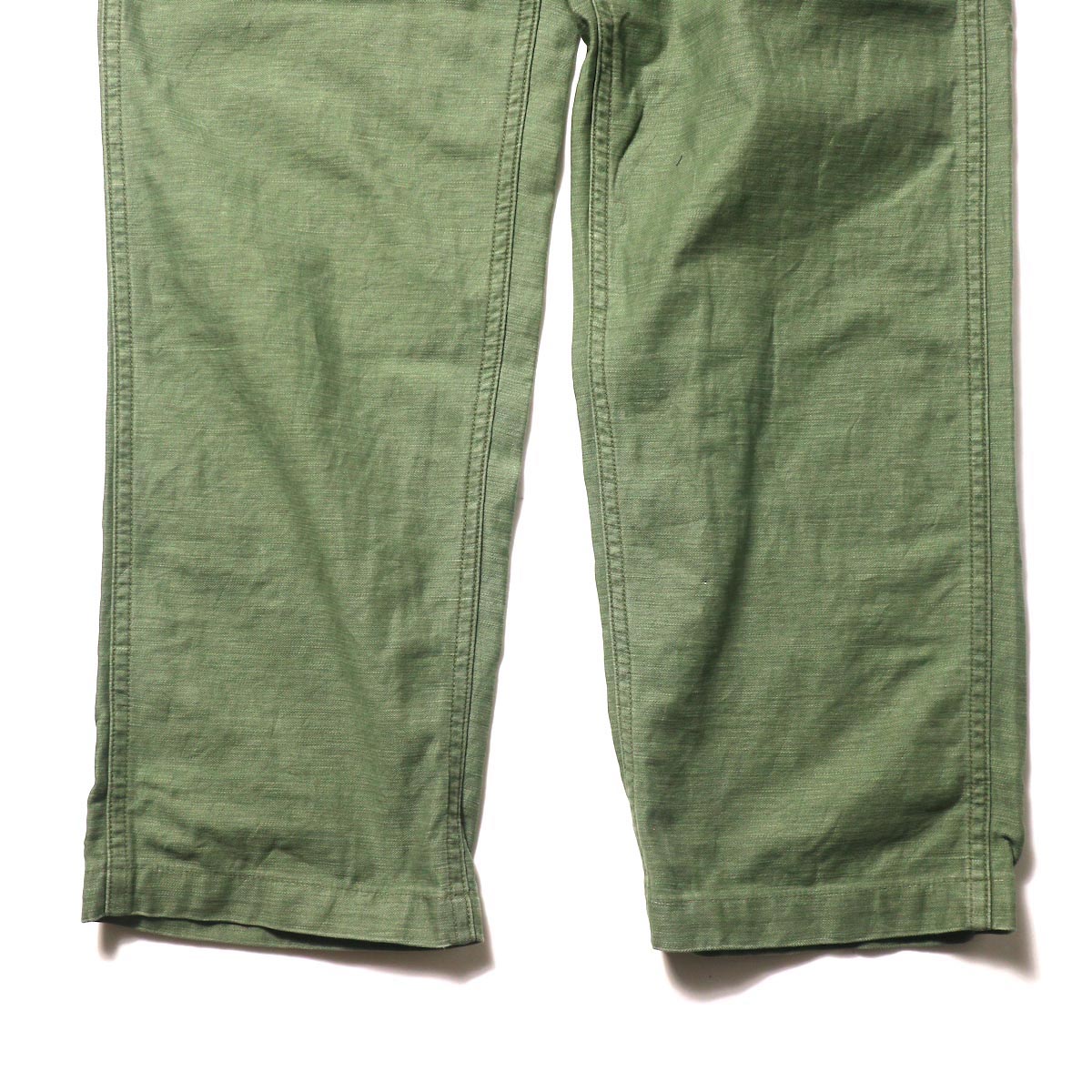 orSlow / US ARMY FATIGUE PANTS (Used Green)裾