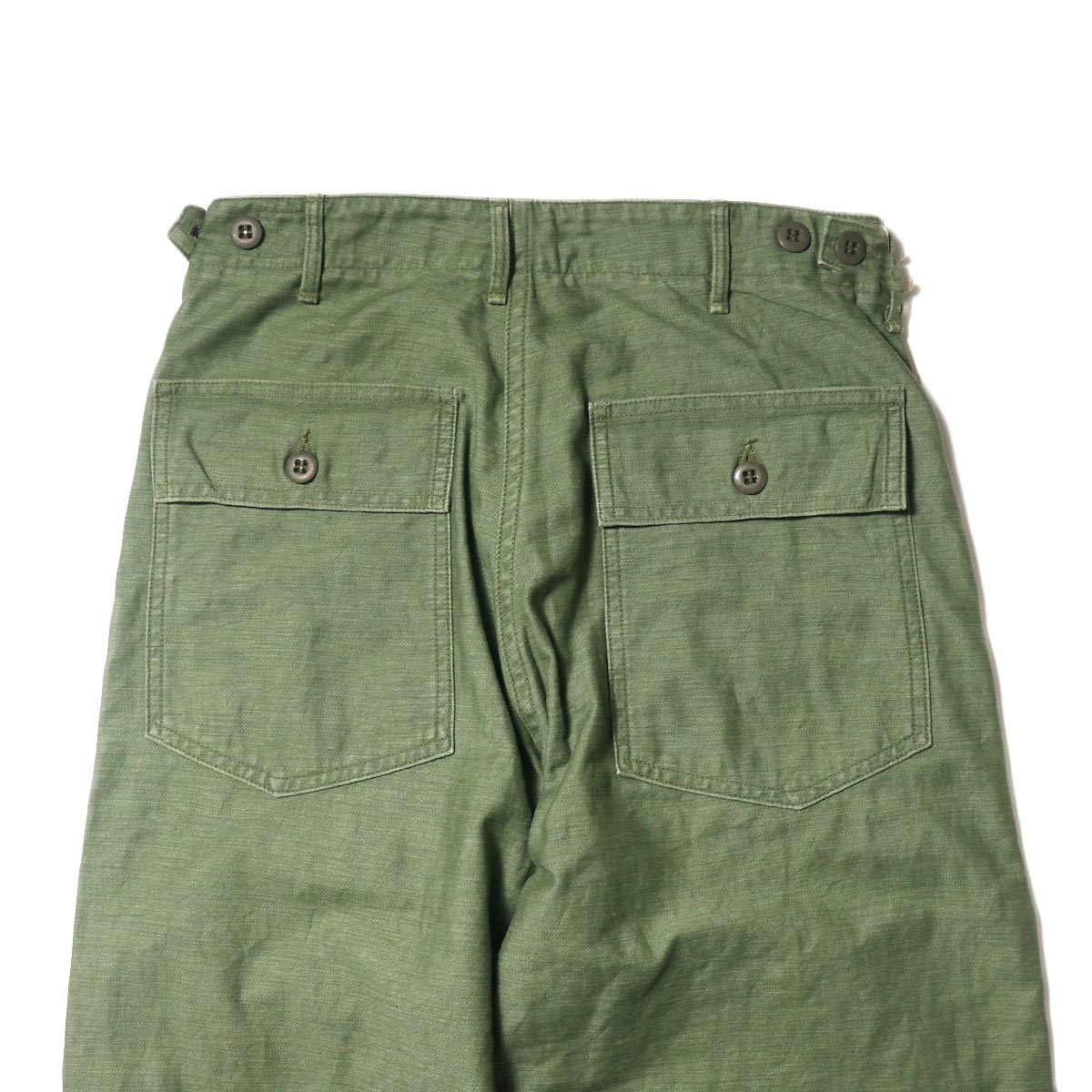 orSlow / US ARMY FATIGUE PANTS (Used Green)背面