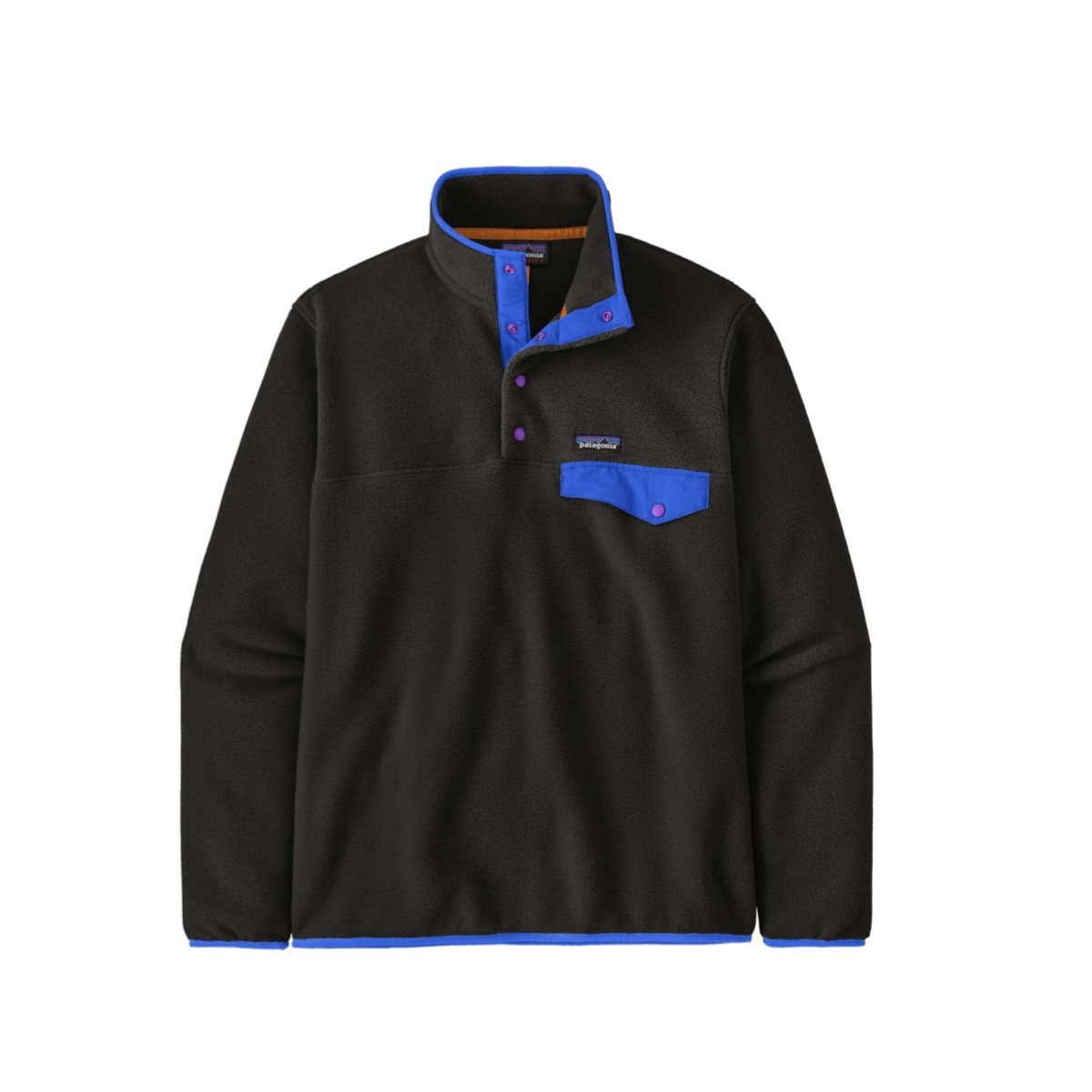 Patagonia / M's LW SYNCHILLA SNAP-T P/O (Black w/P6 Blue)