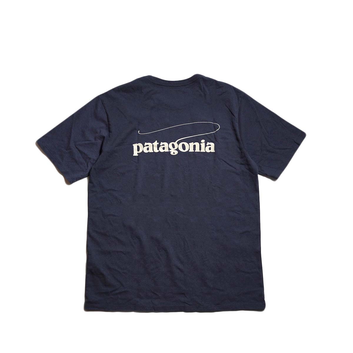 Patagonia / M's Casting Logo Responsibili Tee (Smolder Blue)