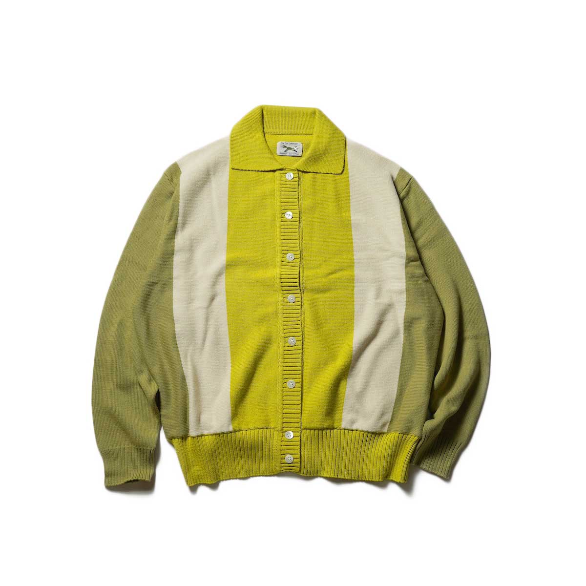 PENNEY'S / THE FOX Polo Cardigan(Green Stripe)