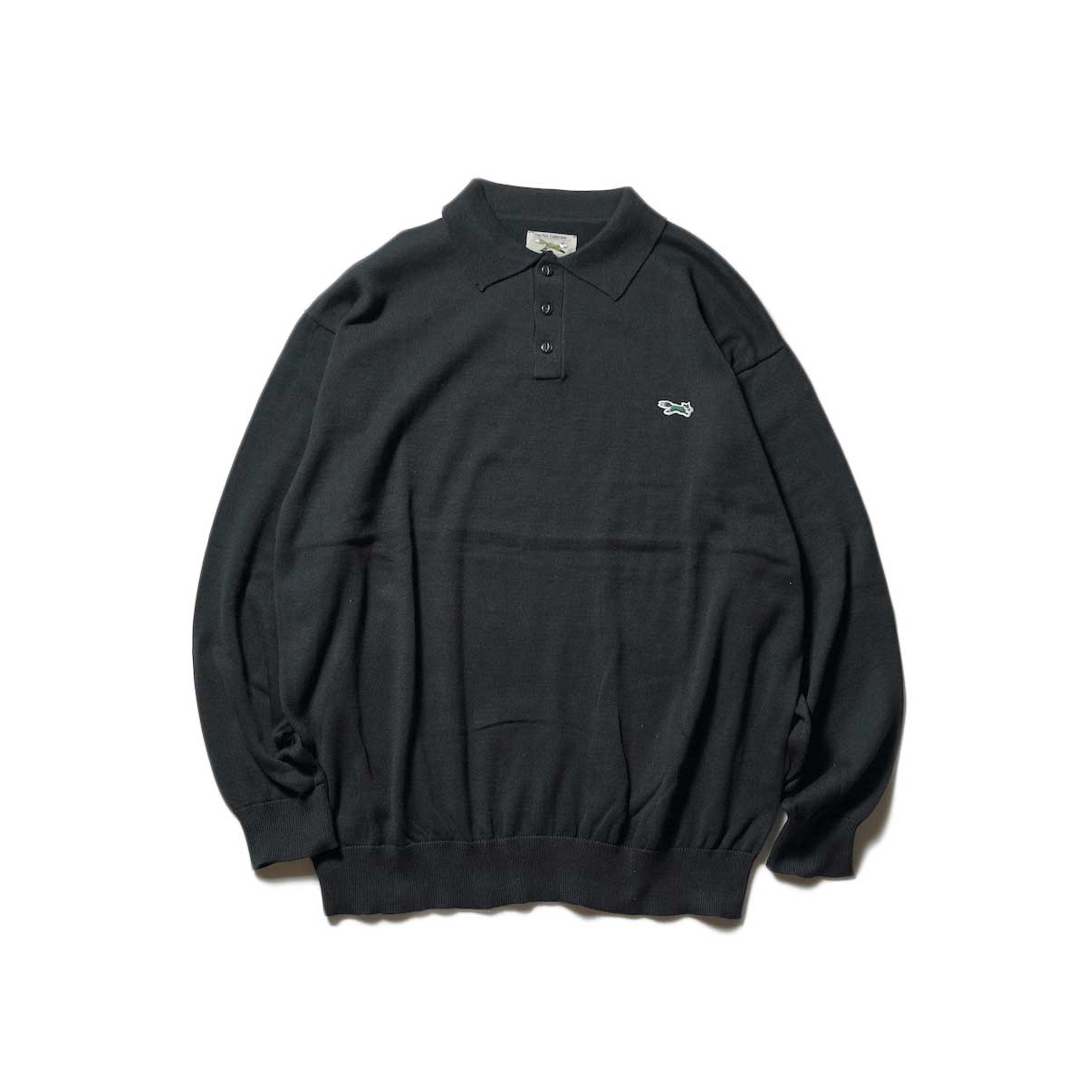 PENNEY'S / THE FOX L/s Polo Shirts(Black)