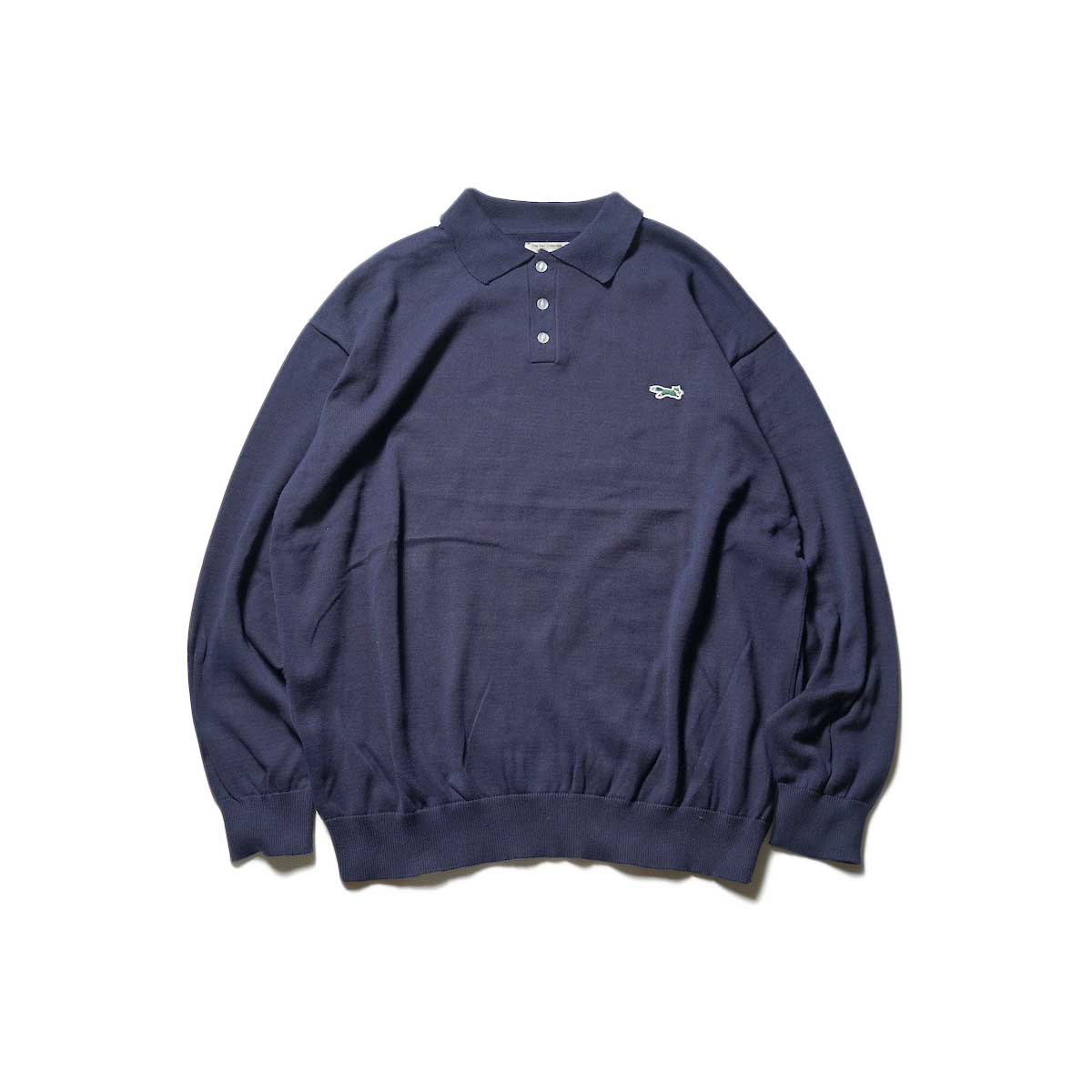 PENNEY'S / THE FOX L/s Polo Shirts(Navy)