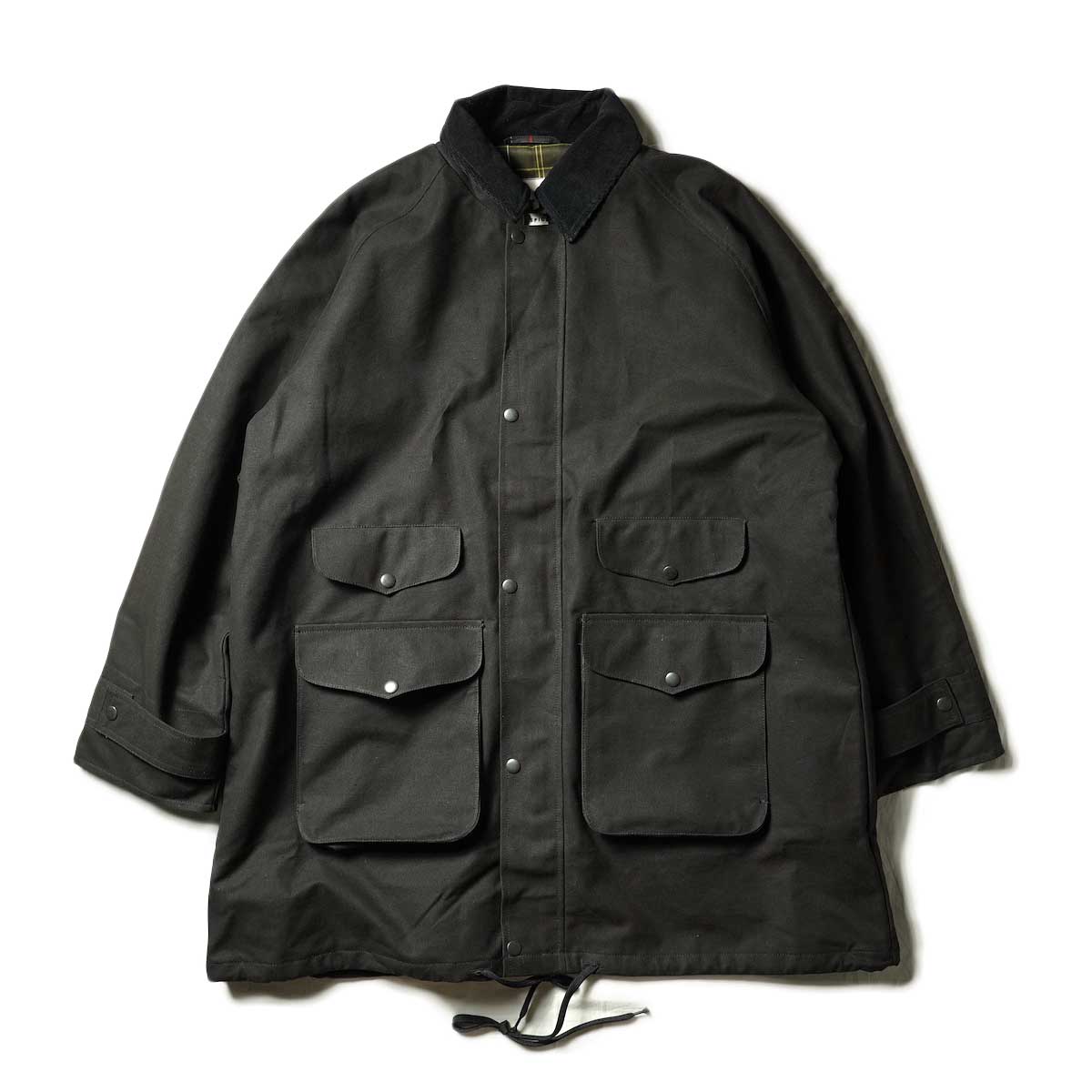 PORTRAITE / Classic Field Jacket Long - Canvas (Black)正面