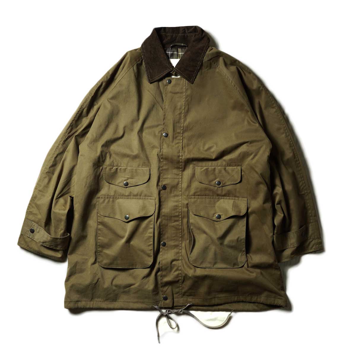 PORTRAITE / Classic Field Jacket Long - Brushed Twill (Khaki)正面