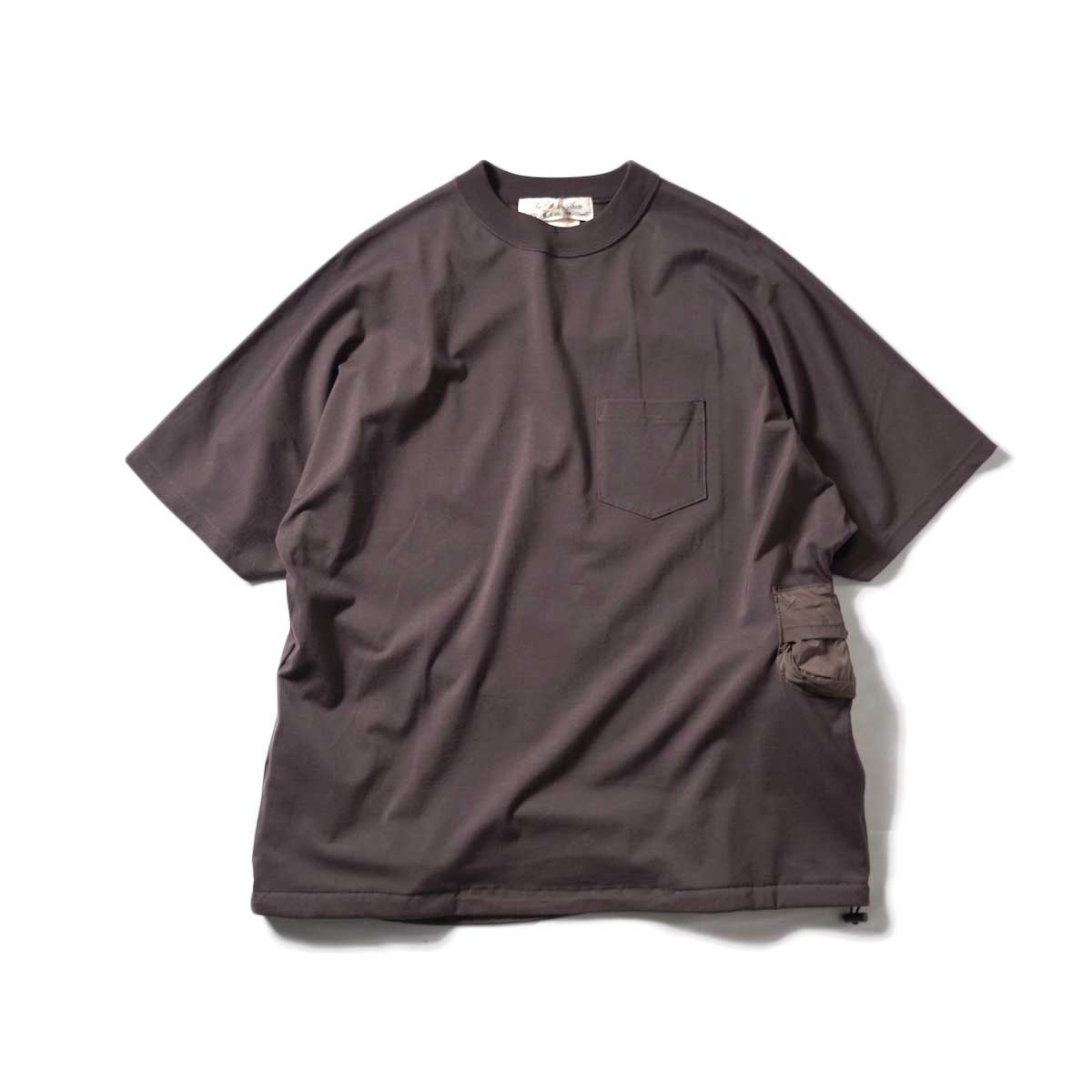 REMI RELIEF / エコバッグ付きノンストレス25/-天竺T (Brown)