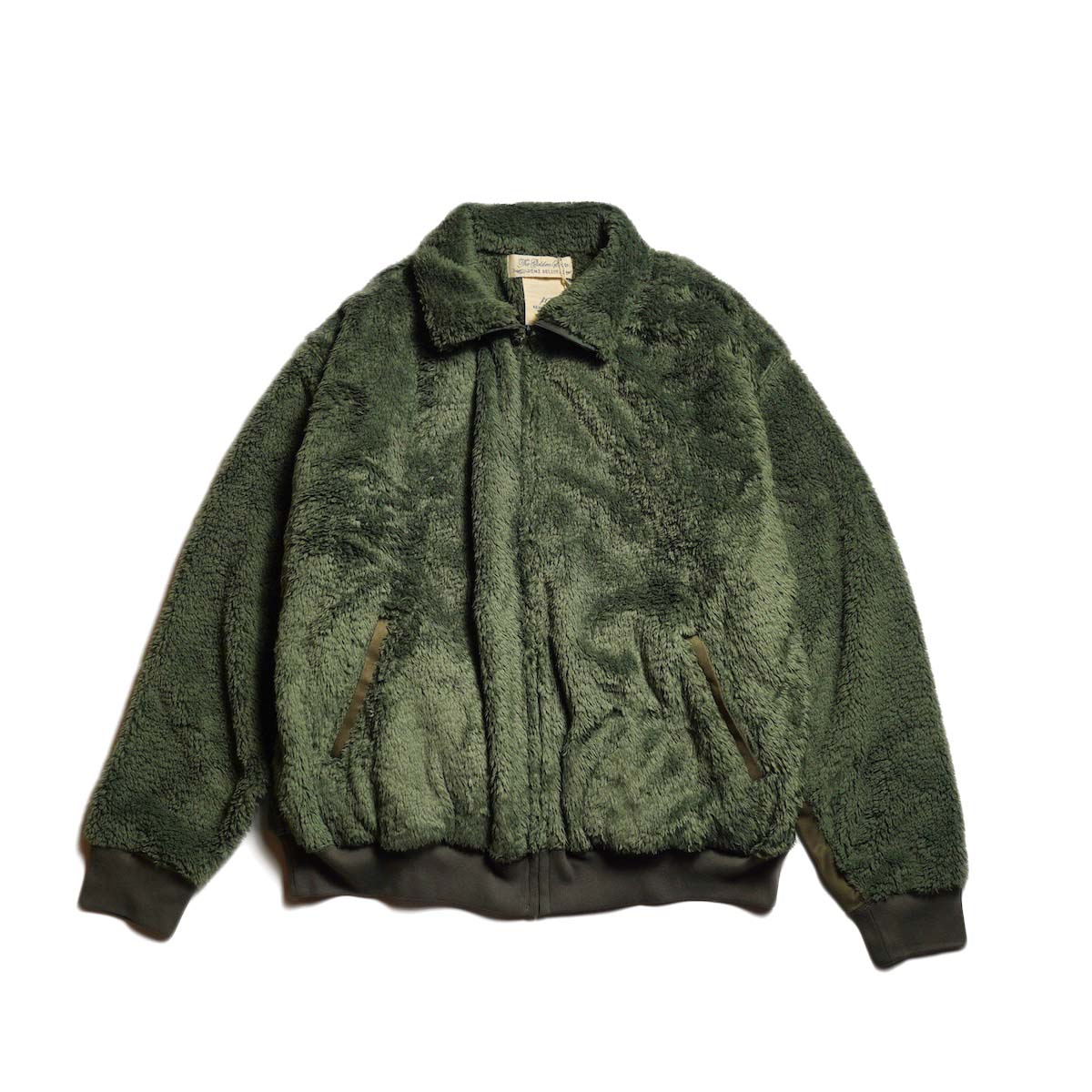 REMI RELIEF / シャギーフリースZIP JKT (Khaki)