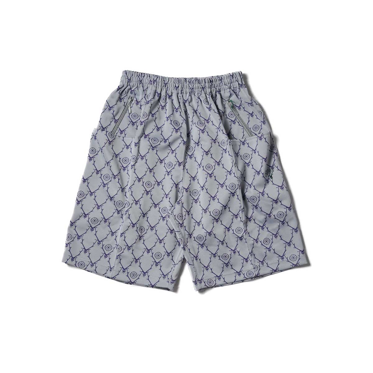 South2 West8 / String C.S. Short - Poly Jq. / Skull&amp;amp;amp;amp;amp;amp;Target(Gray)