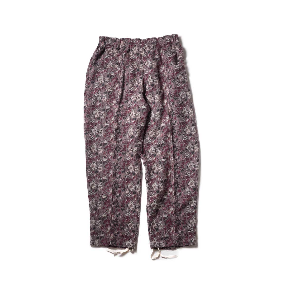 South2 West8 / ARMY STRING PANT - India Jacquard (Leaf)