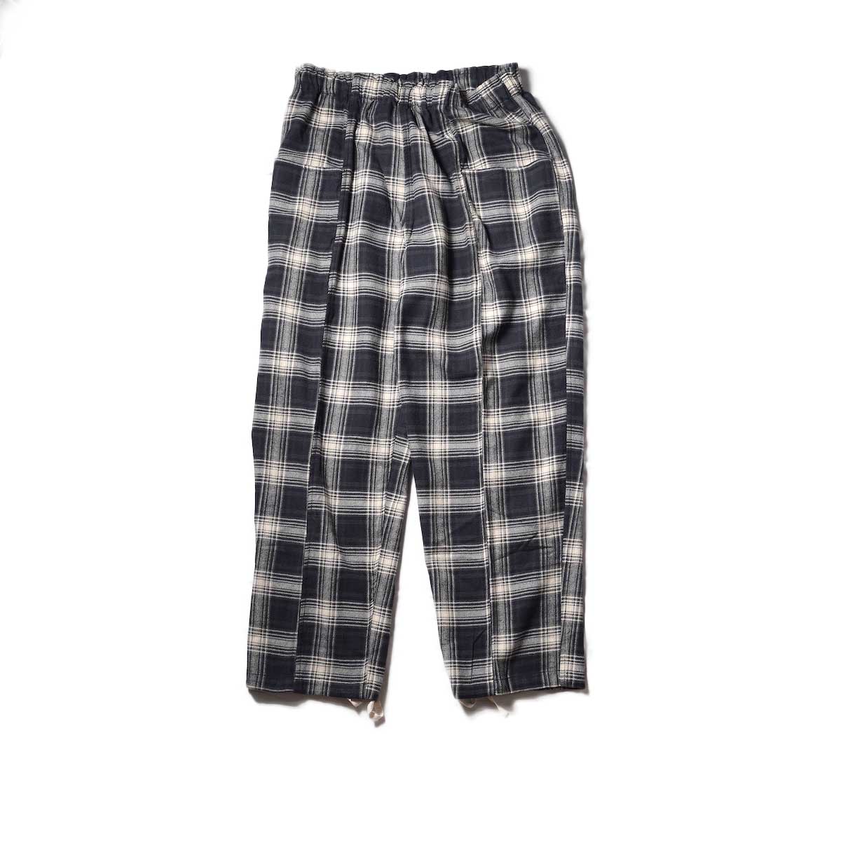 South2 West8 / ARMY STRING PANT - Twill Plaid (Navy)