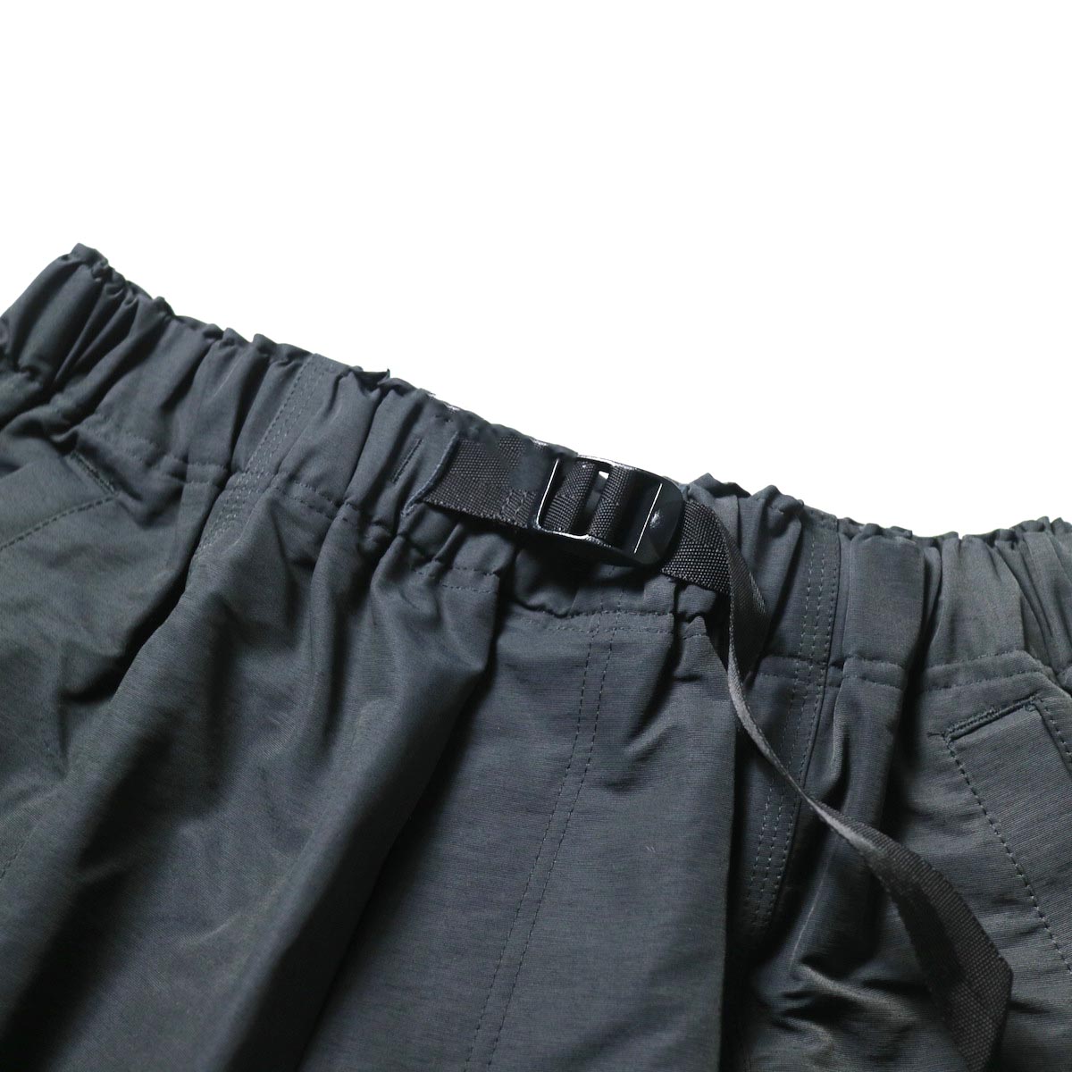 South2 West8 / BELTED C.S. SHORT - C/N GROSGRAIN (Charcoal)ベルト