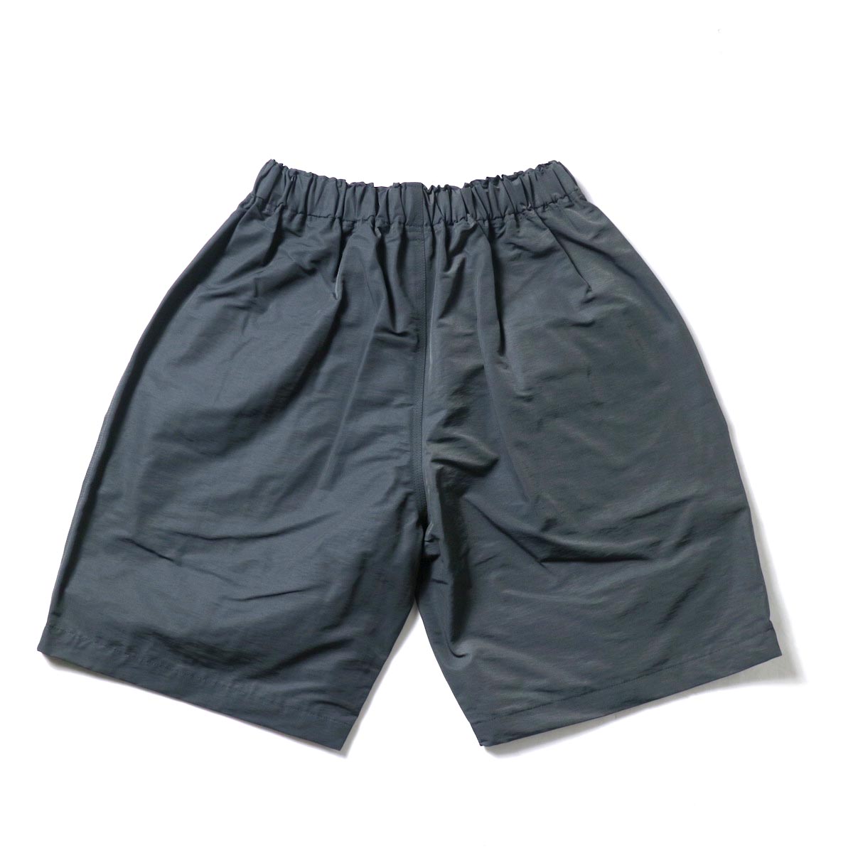 South2 West8 / BELTED C.S. SHORT - C/N GROSGRAIN (Charcoal)背面