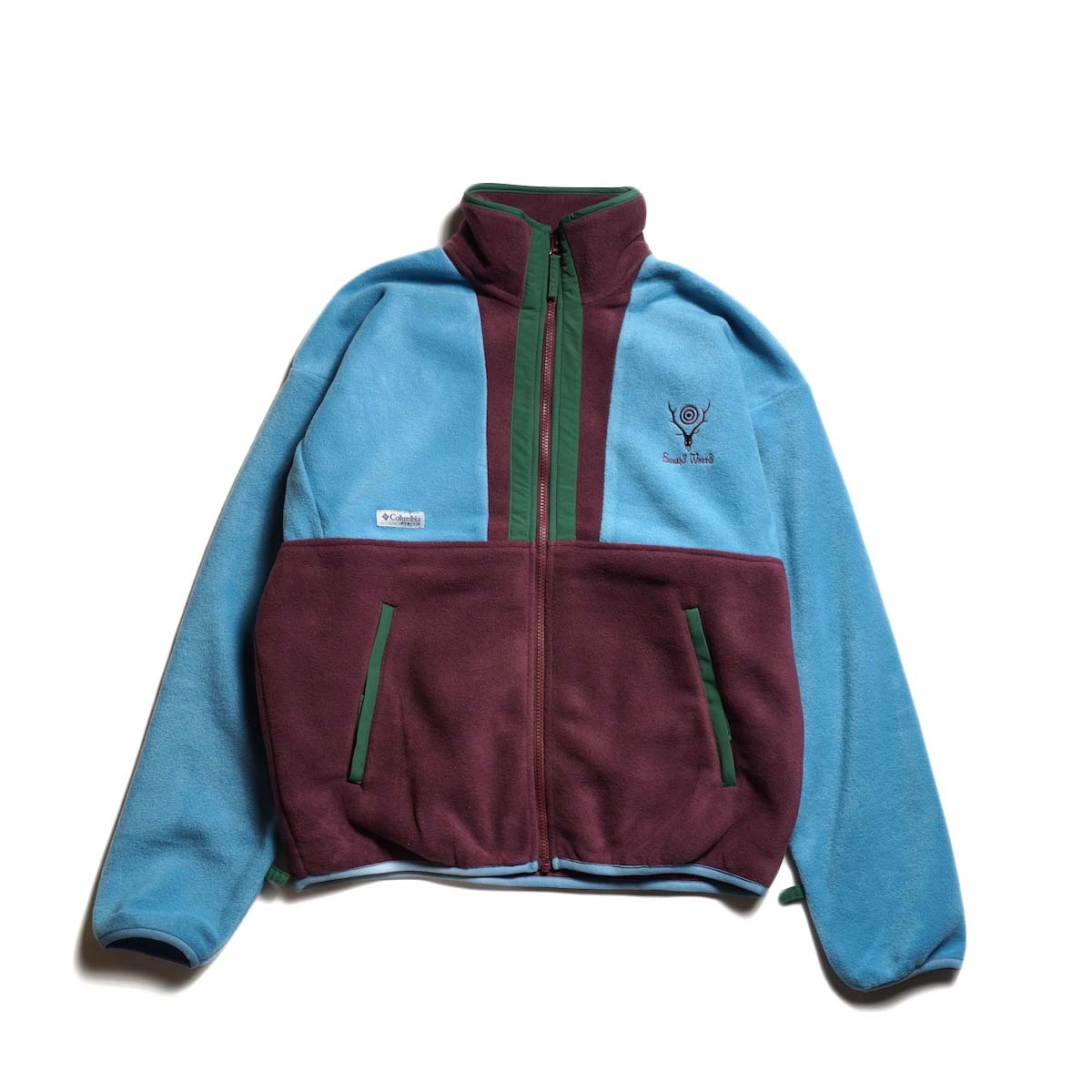 South2 West8 × COLUMBIA PFG / Wintertrainer™ Fleece Jacket (Blue/Burgundy)