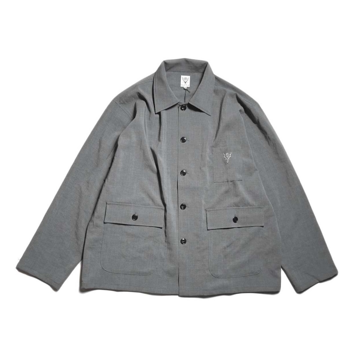 South2 West8 / Hunting Shirt - Poly Oxford (Grey)