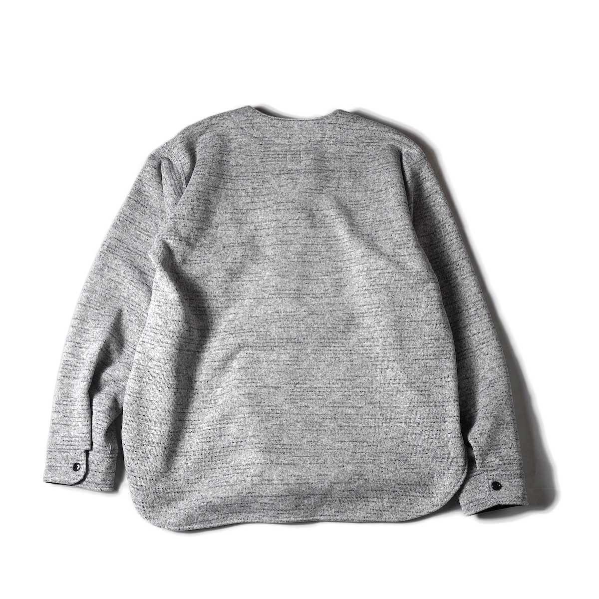South2 West8 / Scouting Shirt - POLARTEC Fleece Lined Jersey (Grey)背面