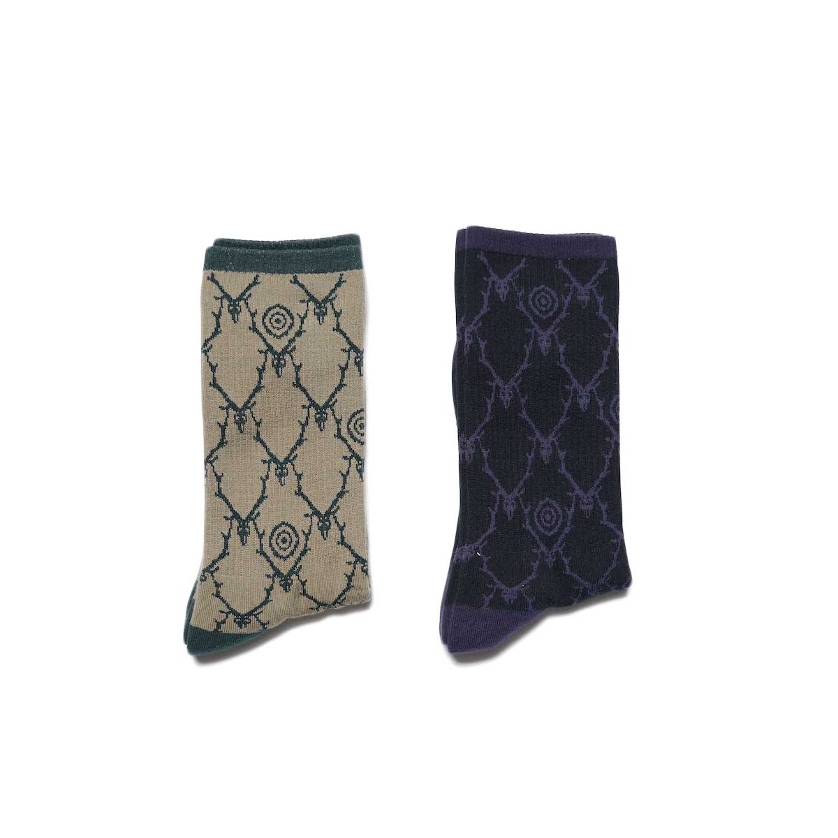 South2 West8 / Socks - Cotton Jq. / Skull&amp;amp;amp;amp;amp;amp;Target