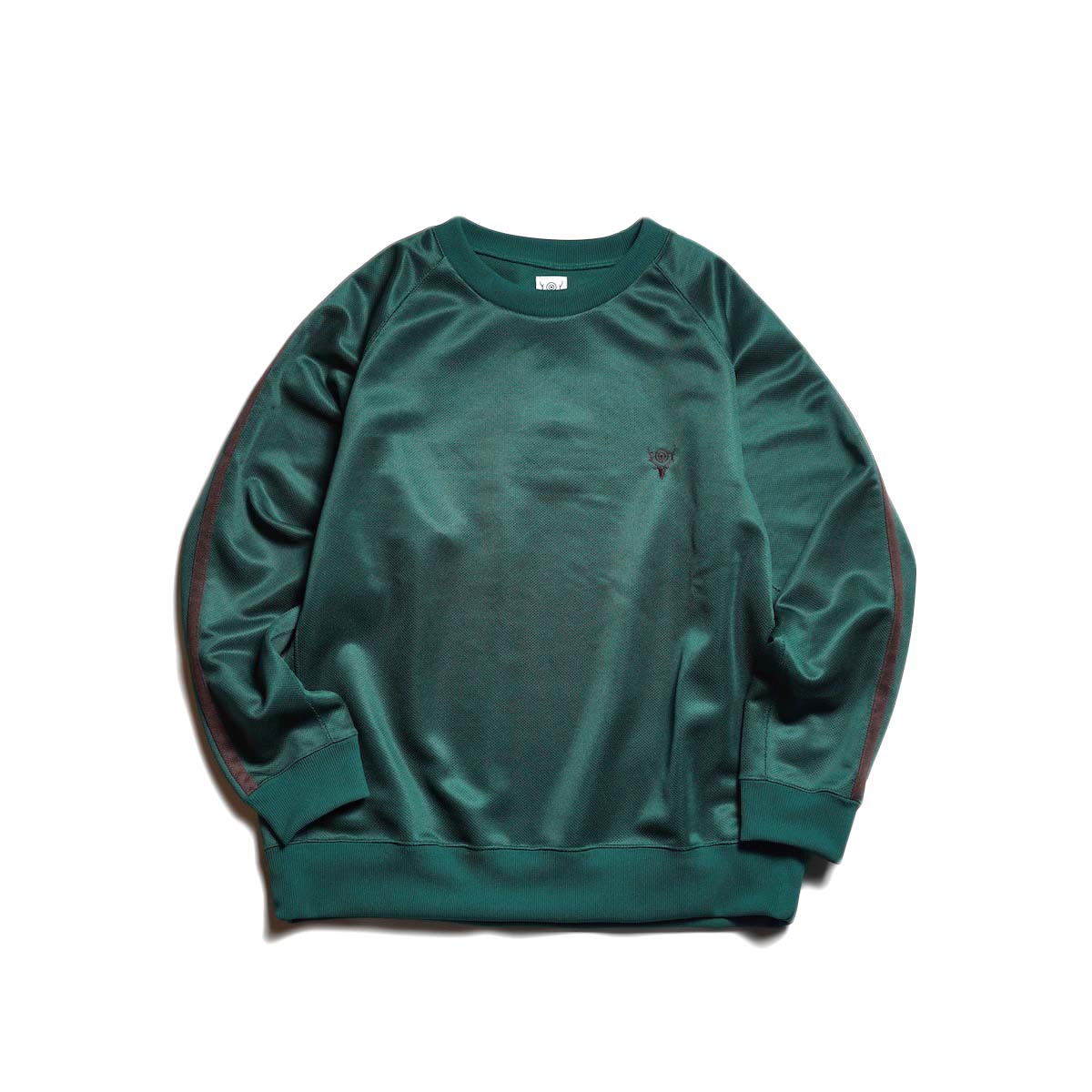 South2 West8 / Trainer Crew Neck Shirt - Poly Smooth (Green)