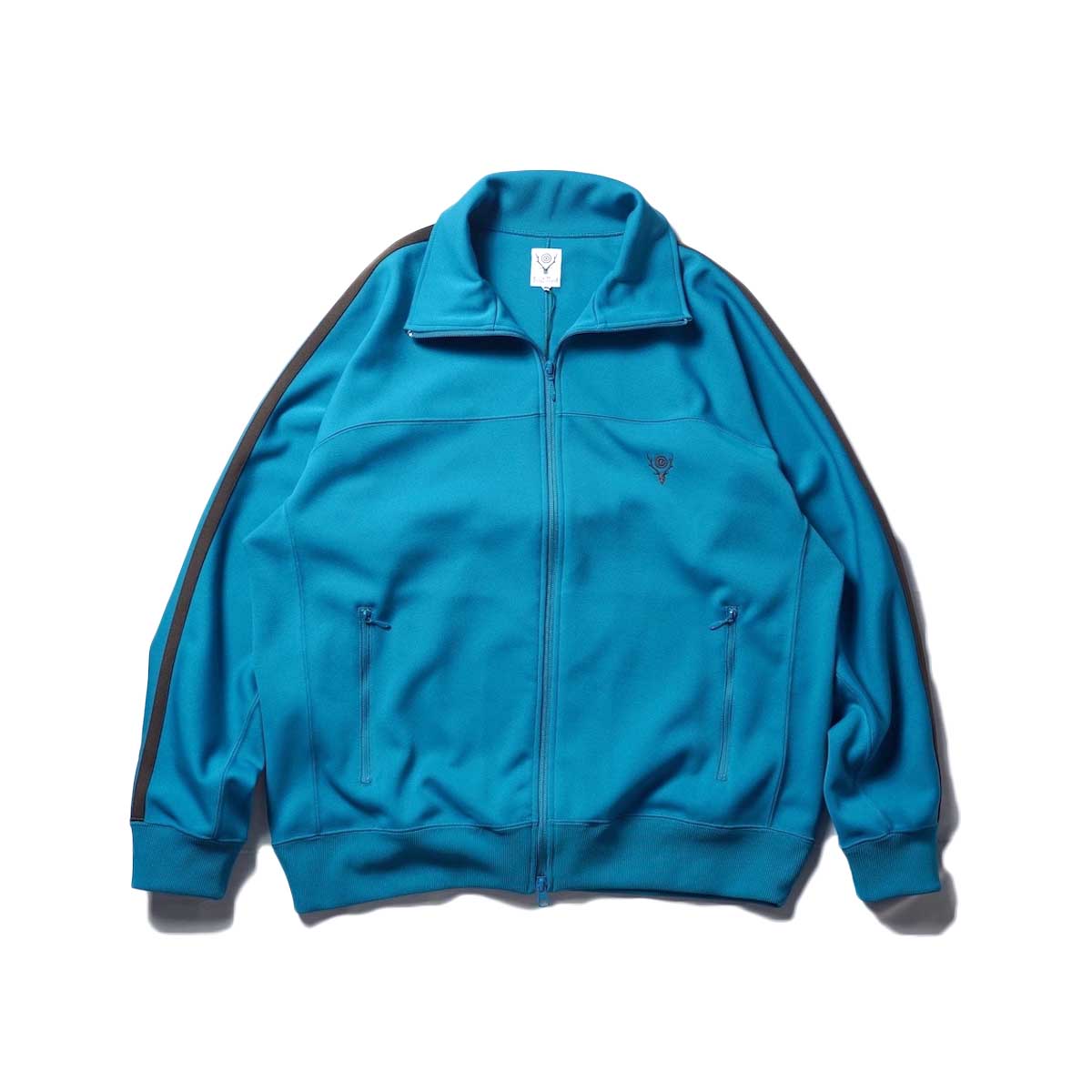 South2 West8 / Trainer Jacket-poly smooth (Turquoise)