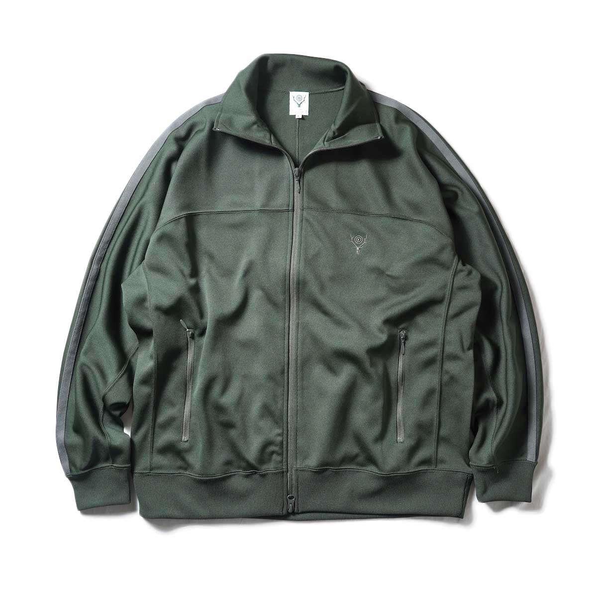 South2 West8 / Trainer jacket - Poly Smooth (Green)