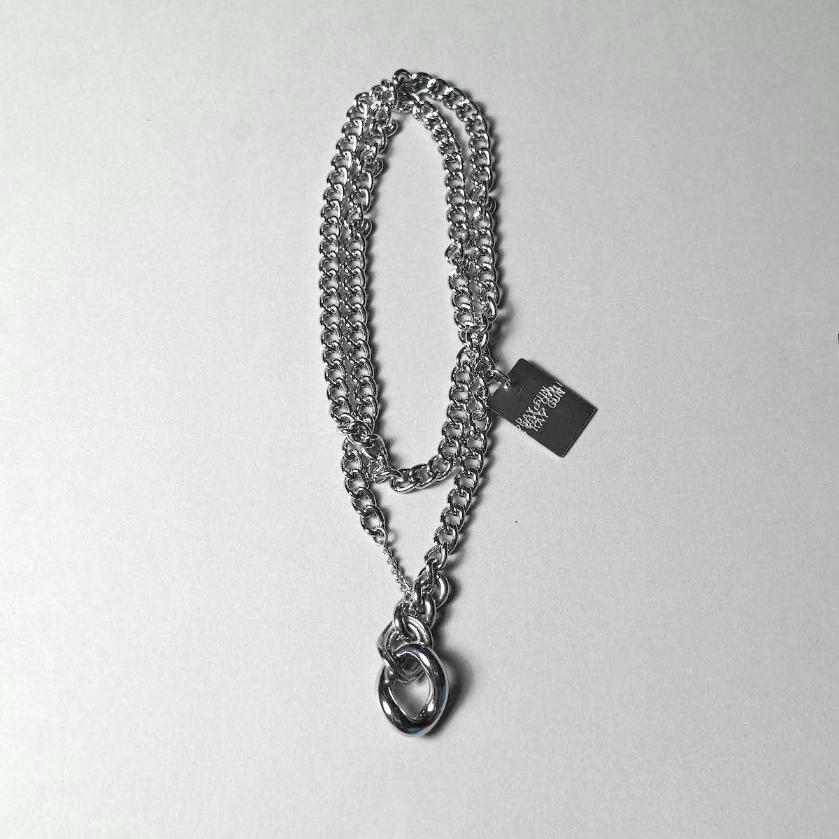 The Soloist / sa.0037iaw23 gradation curb chain necklace 12./w charm (Silver)
