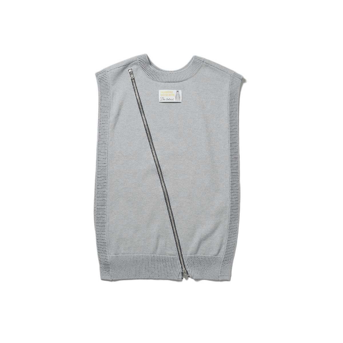 The Soloist / sk.0005ss23 two-way zip reverse crewneck dickie.(7G)(Gray)