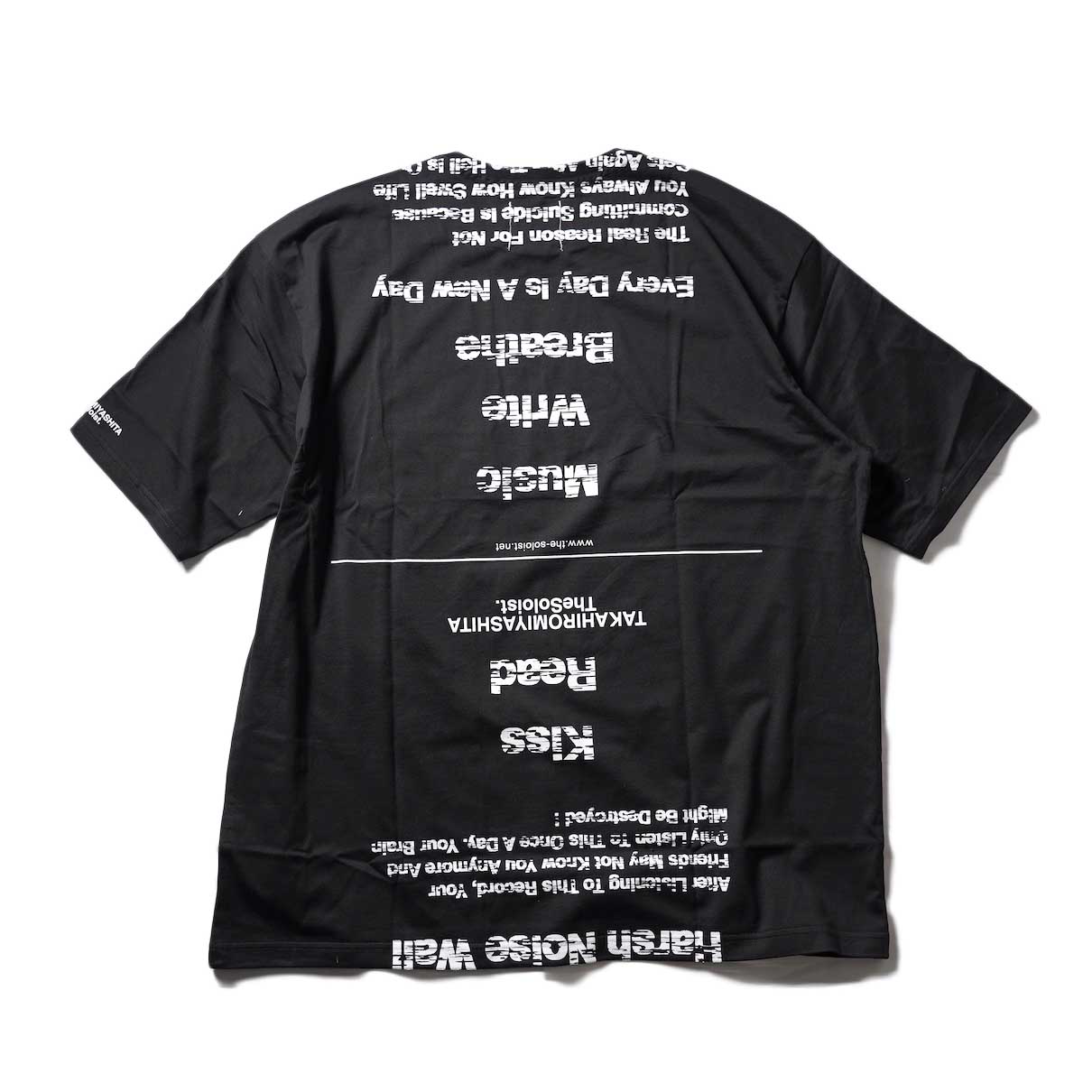 The Soloist / sc.0115 oversized s/s t.(listen to the soloist.) (Black )背面