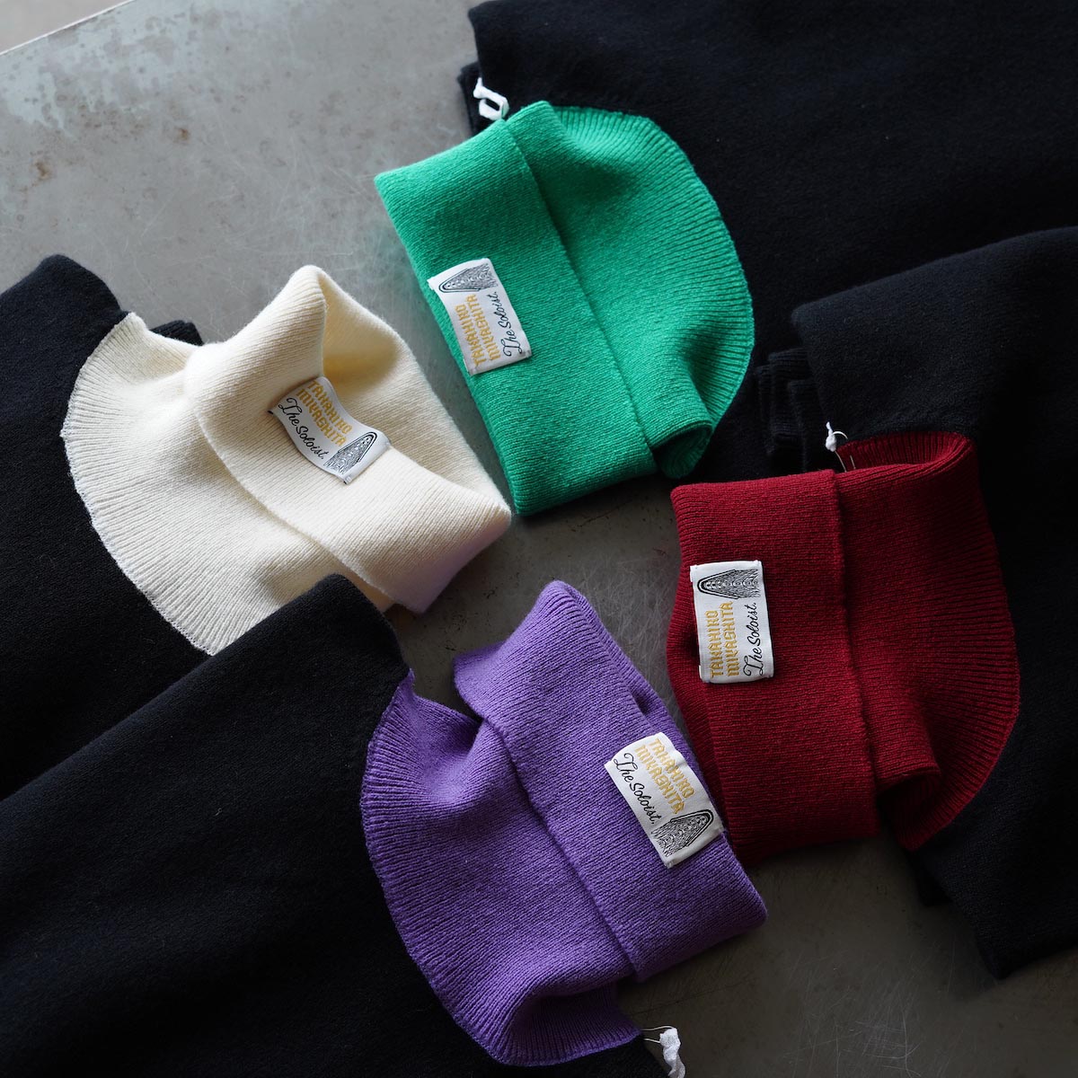 The Soloist / sk.0007AW22 turtle neck sweater. (Black×Red)イメージ