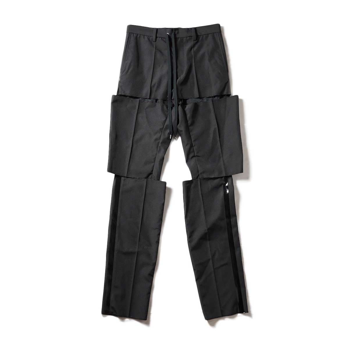 The Soloist / sp.0001 three-way plain front pant. (black)正面
