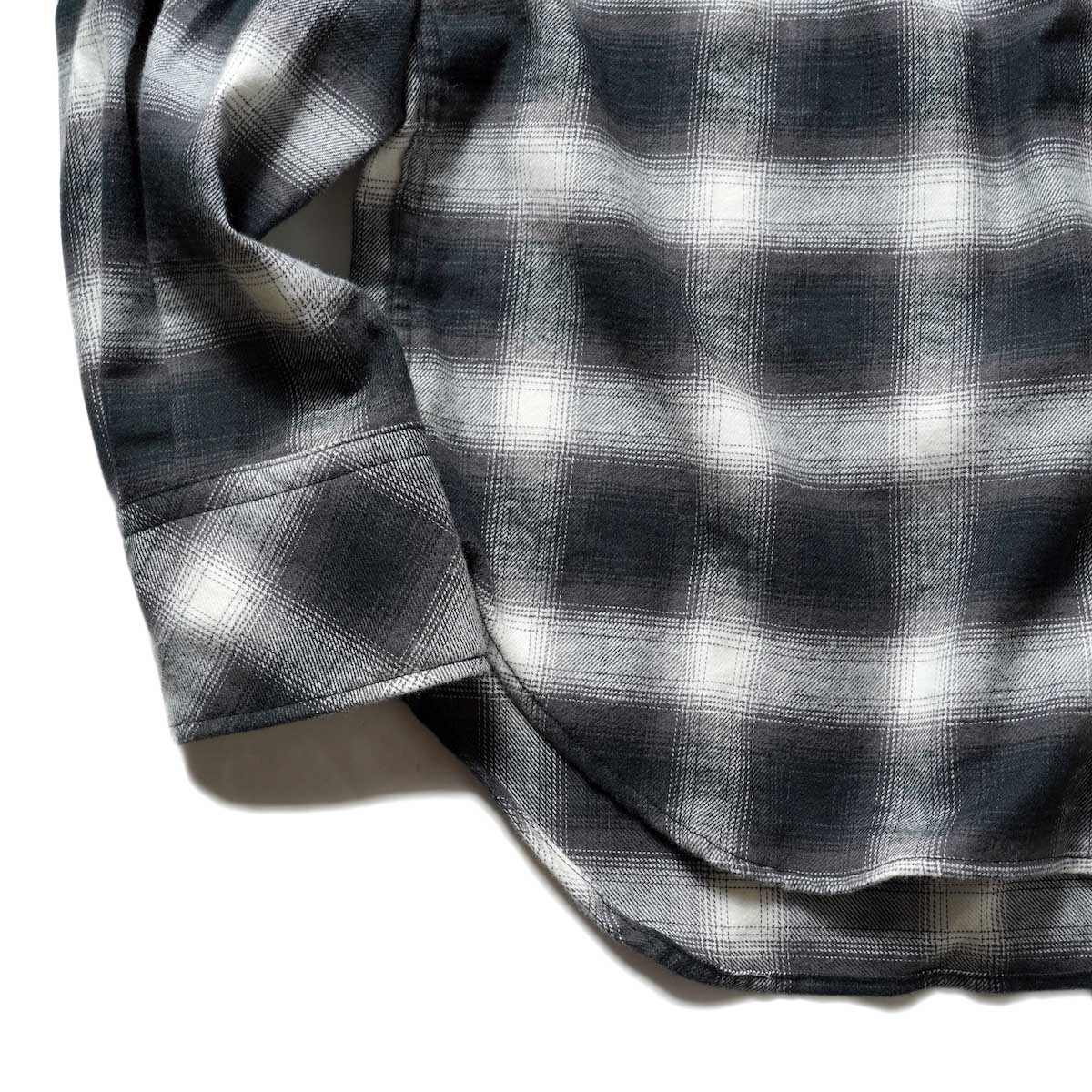 The Soloist / ss.0013 Side Back Zip Not Western Shirt? (Black)裾、袖