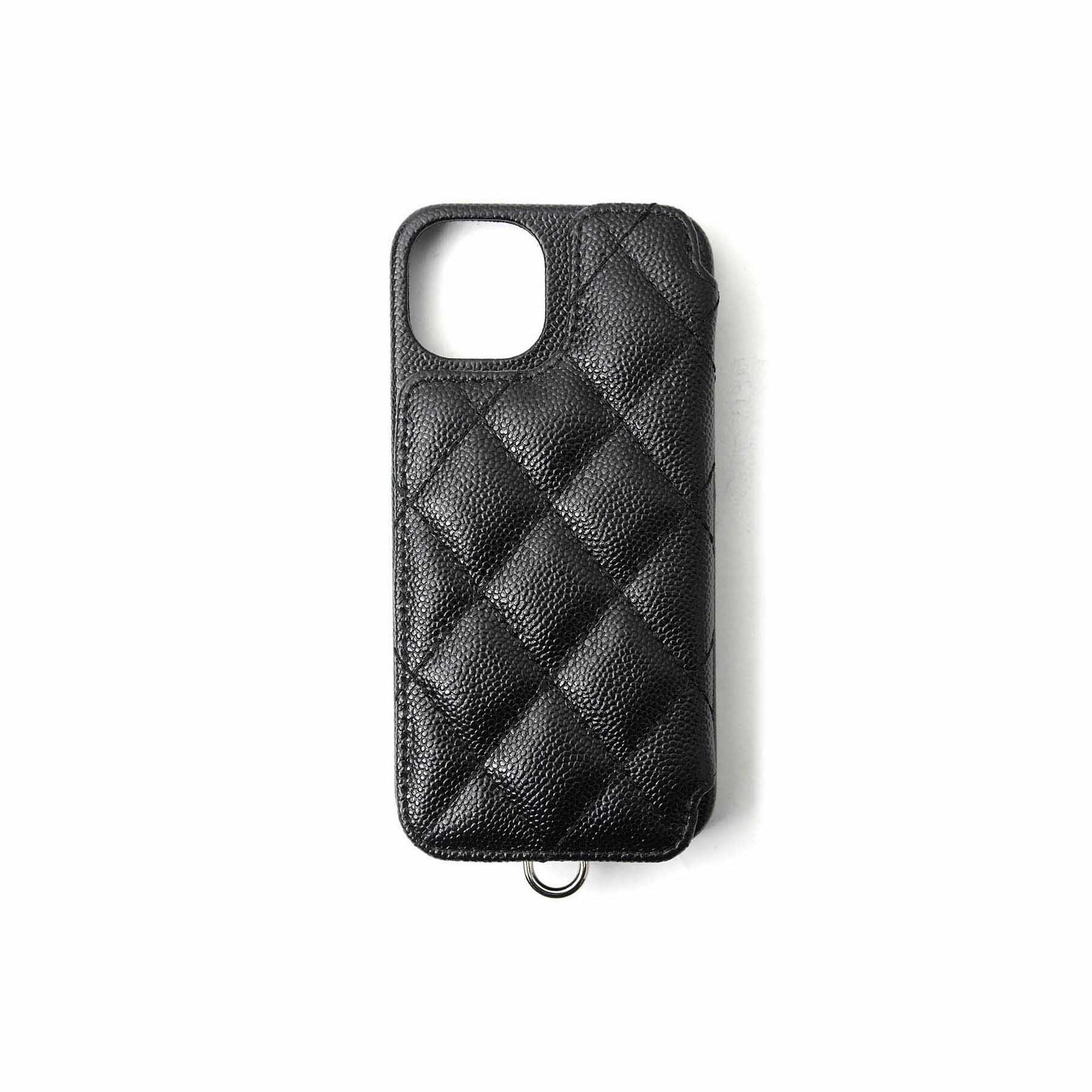 SOPHNET. / DEMIURVO LEATHER QUILTING PHONE CASE for iPhone(iphone14)