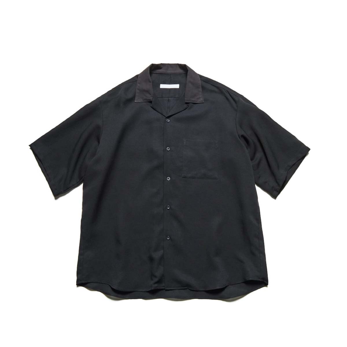 SOPHNET.  / LINEN MESH S/S SHIRT (Black)