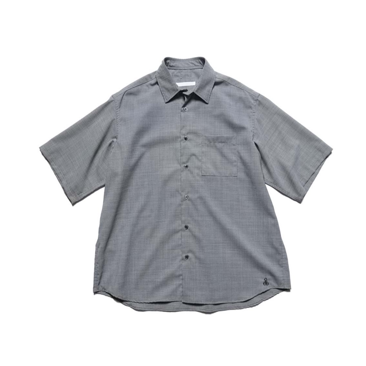 SOPHNET.  / TROPICAL CHECK RELAX-FIT S/S SHIRT (Hounds Tooth)