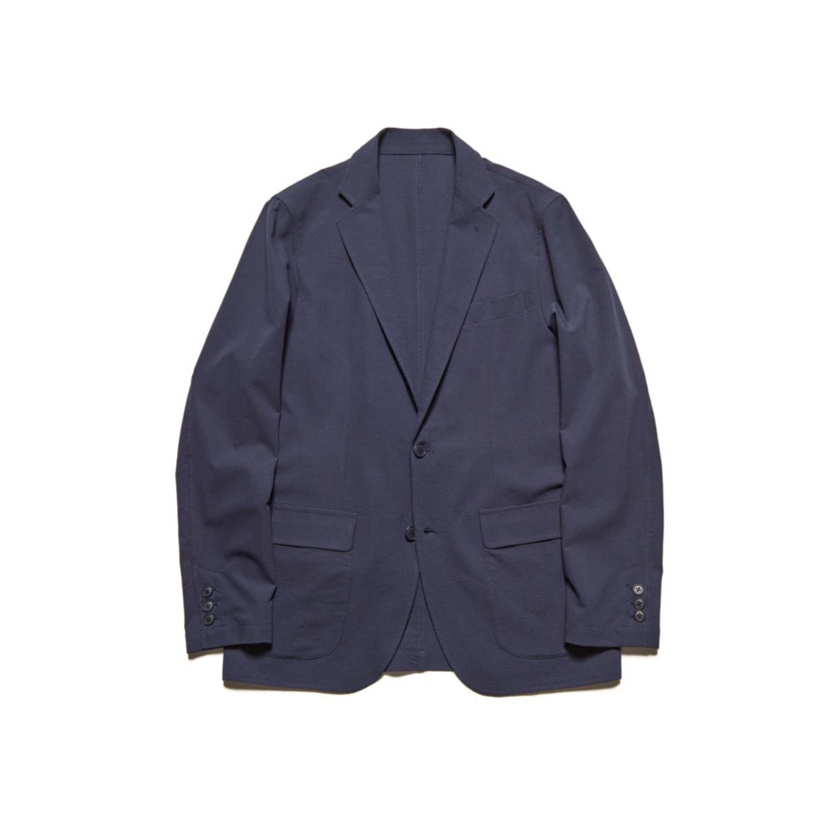 SOPHNET.  / 4WAY STRETCH PACKABLE 2BUTTON JACKET (Navy)