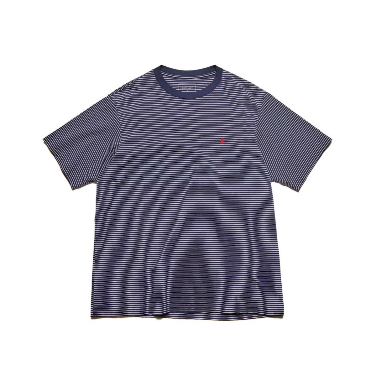 SOPHNET.  / SCORPION BORDER WIDE TEE (Navy)