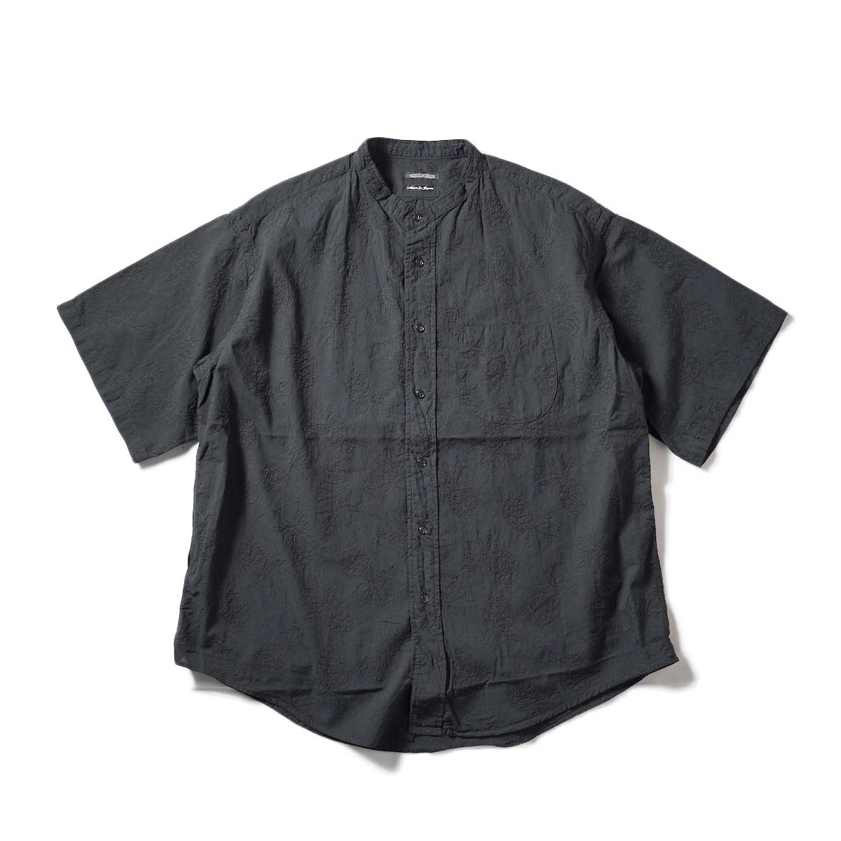 SUNNY SPORTS / LOOSE-FIT STAND SS SHIRTS (Black)正面