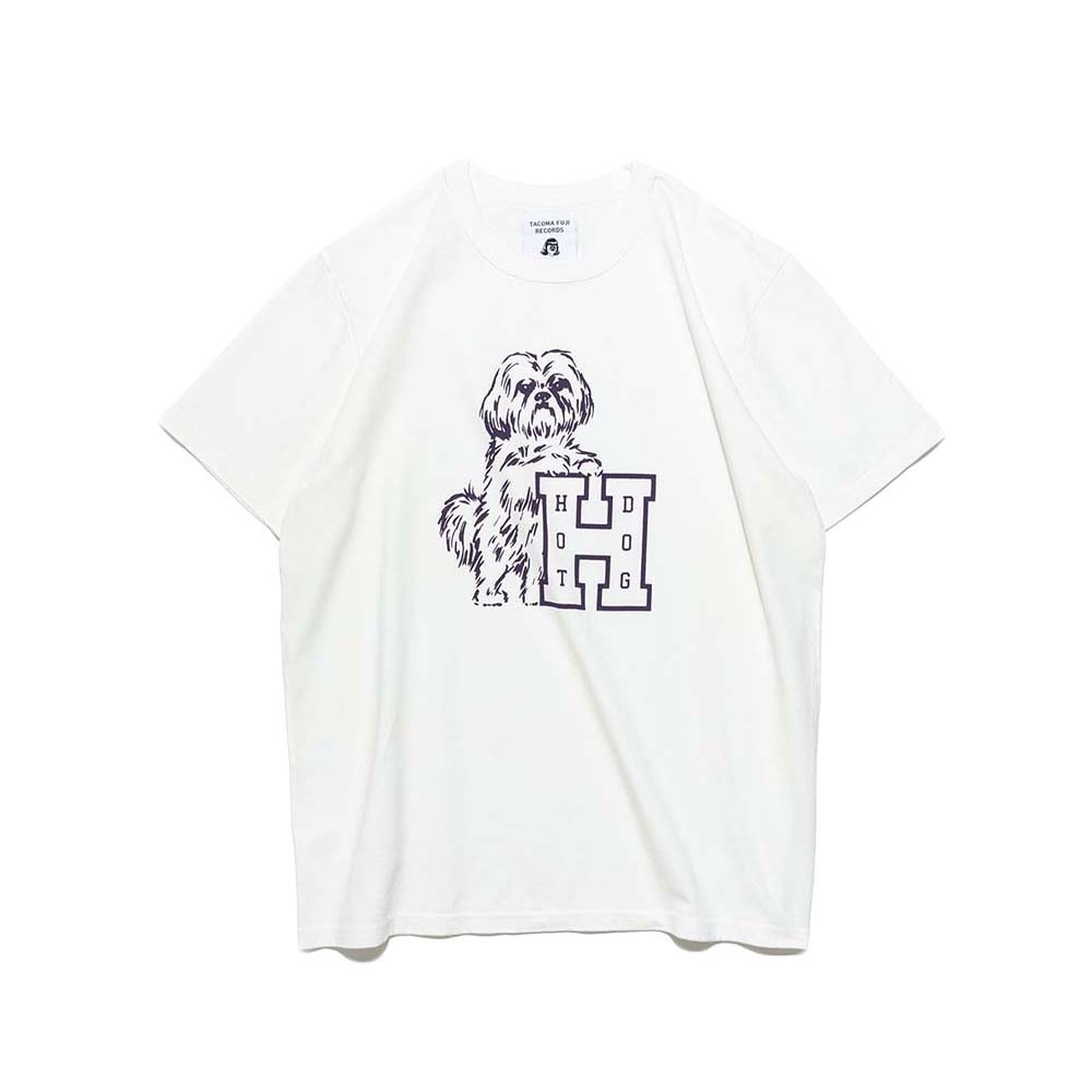 TACOMA FUJI RECORDS / HOT DOG VNTG LOGO Tee  (White)